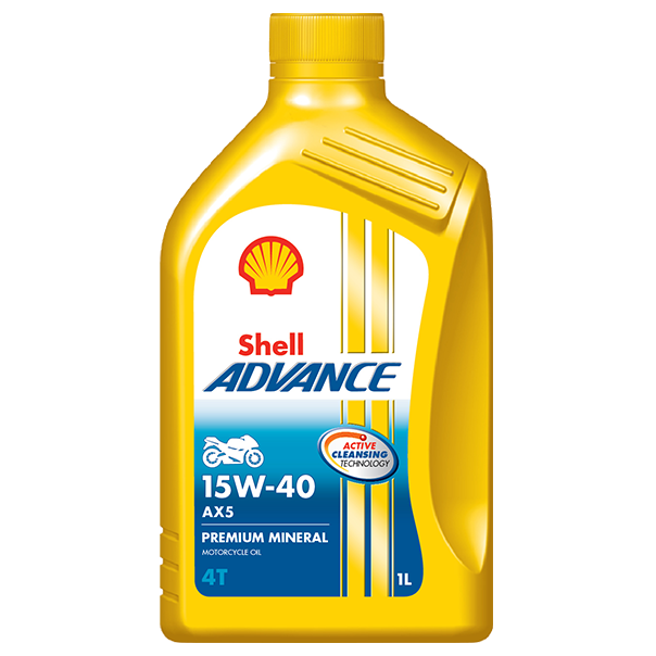ADVANCE 4T AX5 15W-40 - Premium Shell Lubricant