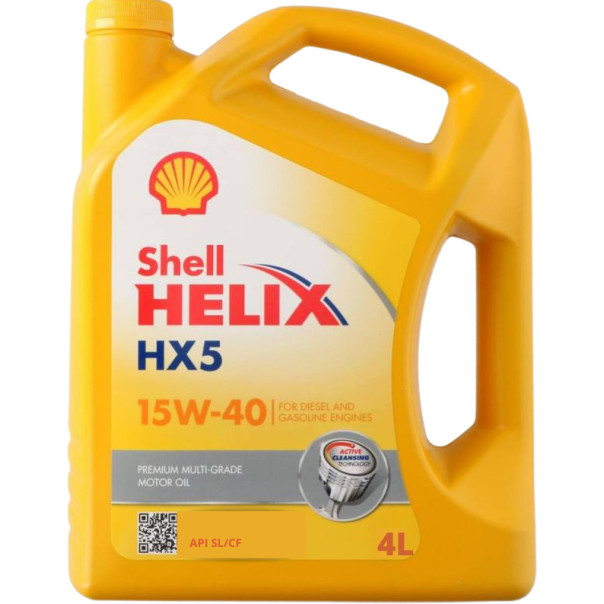 HELIX HX5 15W-40 SL CF 4X4L - Lubrifiant Shell Premium