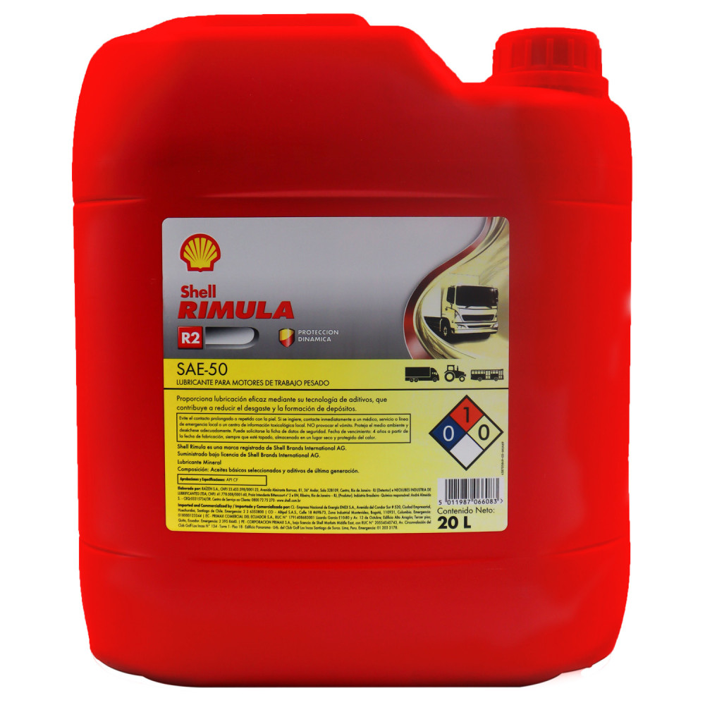 RIMULA R2 50 CF 20L - Lubrifiant Shell Premium