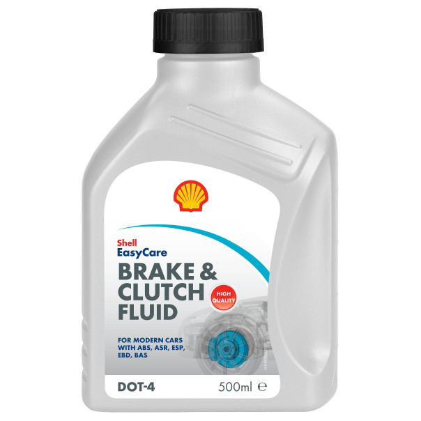 SHELL DOT 4 BRAKE & CLUTCH FLUID 0.5L - Premium Shell Lubricant