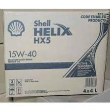 HELIX HX5 15W-40 SL CF 4X4L - Lubrifiant Shell Premium