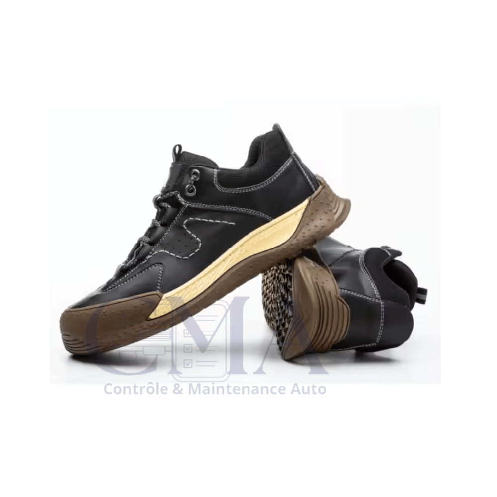 Chaussures de Sécurité Sportives Noires et Marron : Protection, Confort et Design Moderne