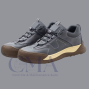 Sporty Black and Brown Safety Shoes: Modern Style and Enhanced Protection
